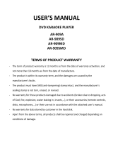 Arirang AR-909MD User manual