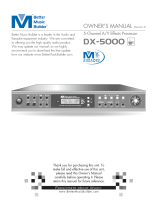 Better Music Builder DX-5000 Owner's manual