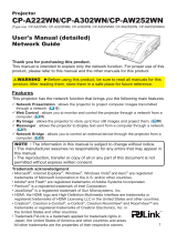 PJLink CP-A302WNM User manual