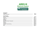 Acroprint ARES III Watchman System User manual