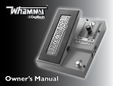 DigiTech Bass Whammy Owner's manual