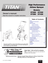 Titan XT330 Owner's manual