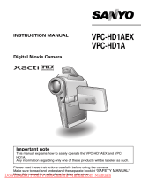 Sanyo VPC-HD1AEX User manual