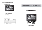 Pyle TFT/LCD Video Quad Monitor User manual