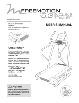 NordicTrack Incline Trainer X3 Treadmill User manual