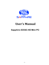 Sapphire Audio EDGE-HD User manual