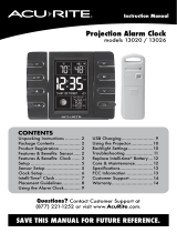 AcuRite Intelli-Time Projection Clock with Outdoor Temperature and USB Charger User manual