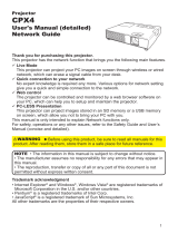 Hitachi CPX4 - CP X4 XGA LCD Projector User manual