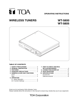 TOA WT-5805 User manual
