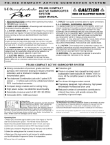 Wharfedale PB-208 User manual