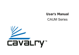 Cavalry CAUM Series User manual