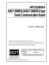 Mitsubishi Electric A9GT-50WRS2/A9GT-50WRS4 type Serial Communication Board Owner's manual