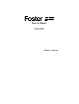 Foster 7325 440 User manual