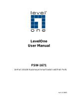 LevelOne FSW-1671 User manual