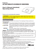 Hitachi CP-D32WN User manual