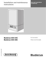 Buderus 500-28C Installation And Maintenance Instructions Manual