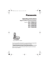 Panasonic KXTG8022E Operating instructions