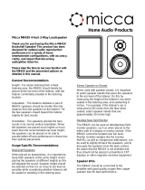 Micca MB42X (Original and MKII) User manual