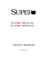 Supermicro Supero X6DVA-EG User manual