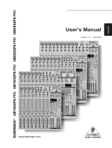 Behringer EURORACK UB2442FX-PRO User manual