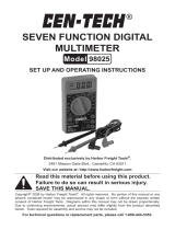 CEN-TECH 98025 Set Up And Operating Instructions Manual