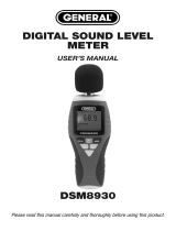 General Tools DSM8930 Owner's manual