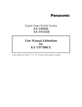 Panasonic KX-TD1232E User manual