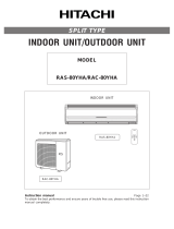 Hitachi RAC-30CH7 User manual