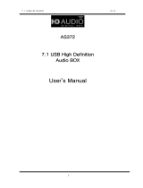 HD Audio AS372 User manual