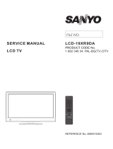 Sanyo LCD-22XR9DB User manual