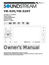 Soundstream VR-535 Owner's manual