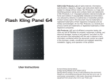 ADJ Flash Kling Panel 64 User manual