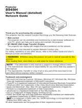 Hitachi CPX306 - XGA LCD Projector Network Manual