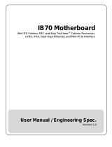 Winmate IB70 User manual