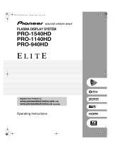 Pioneer PRO-940HD User manual