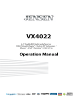 Jensen VX4022 User manual