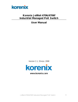 Korenix JetNet 4706 User manual