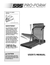 Pro-Form Stride Trainer 595 User manual