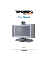 TANDBERG 1500 MXP User manual