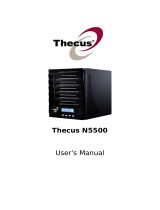 Thecus N5500 User manual