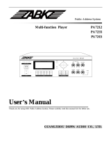 ABK MP8712 User manual
