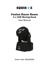 Equinox Systems Fusion Razor Beam EQLED006 User manual