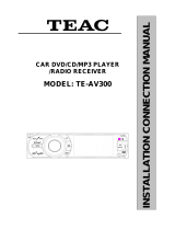 TEAC TE-AV300 Installation & Connection Manual