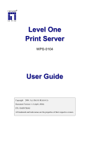 LevelOne WPS-0104 User manual