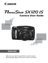 Canon Powershot SX120 IS User guide