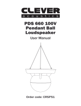 Clever Acoustics PDS 660 100V User manual