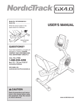 NordicTrack GX4.0 User manual