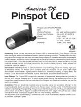 ADJ Pinspot LED User manual
