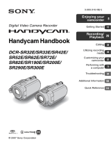 Sony DCR-SR33E Owner's manual