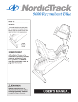 NordicTrack 9600 INCLINE TRAINER User manual